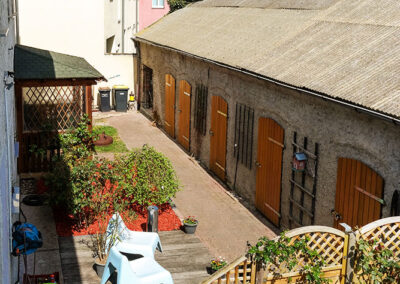 Innenhof Pension Ketzin