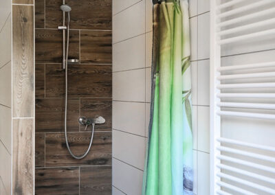 Pension Ketzin Wohnung 01 Dusche im Bad