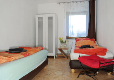 Pension Ketzin Wohnung 02 Schlafzimmer mit 2 Einzelbetten
